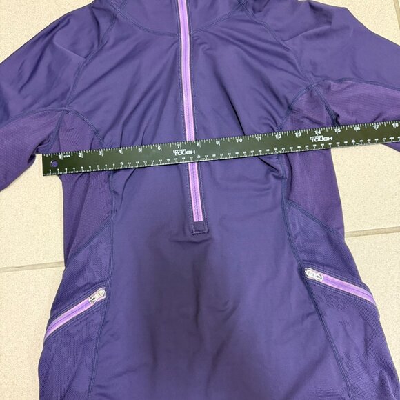 Lululemon Run: Wild 1/2 Zip Concord Grape Womens Size 4 - Picture 6 of 8